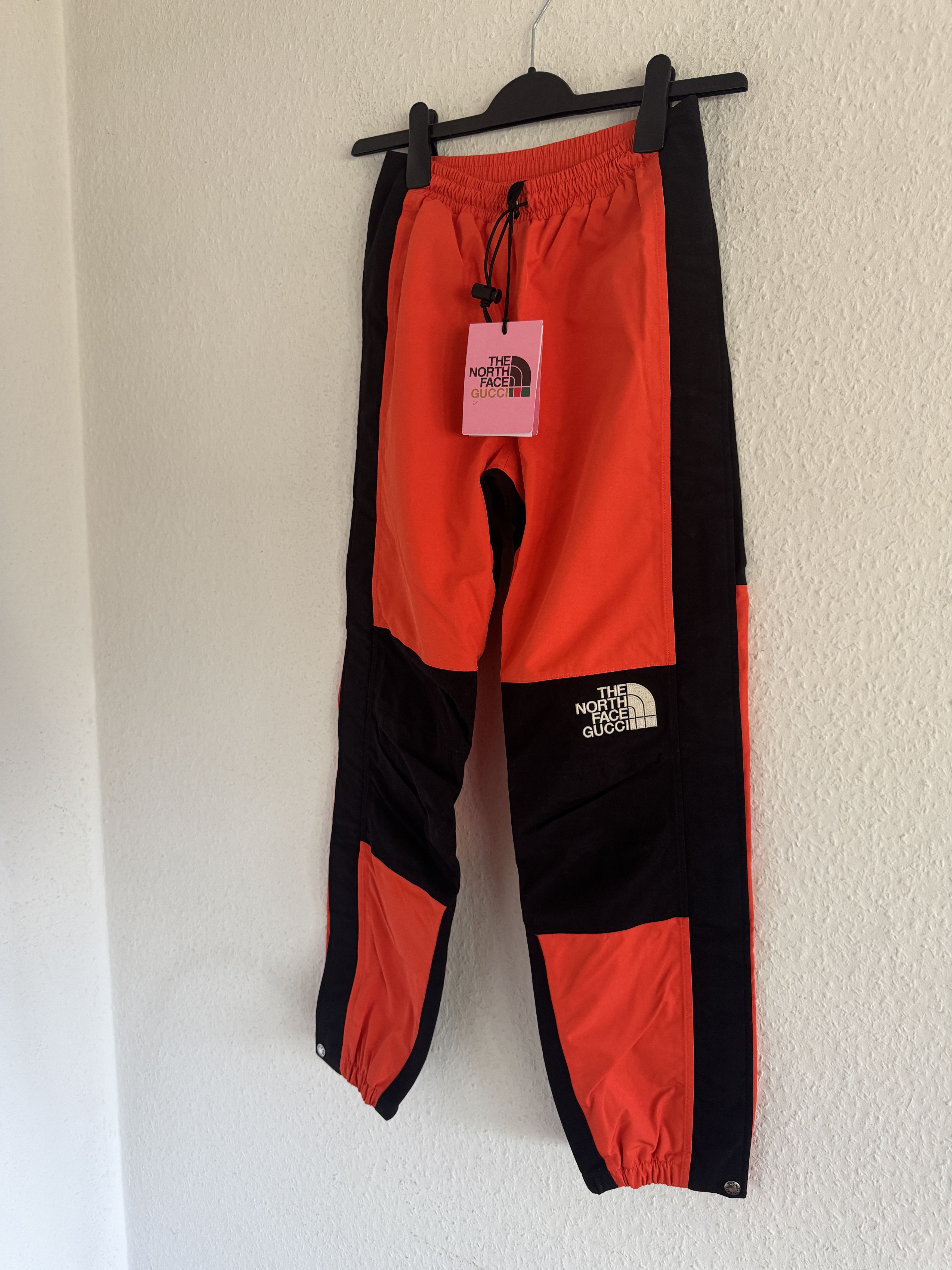 Gucci × The North Face Nylon Track Pants Orange/Black Size US 27 - 2 Thumbnail