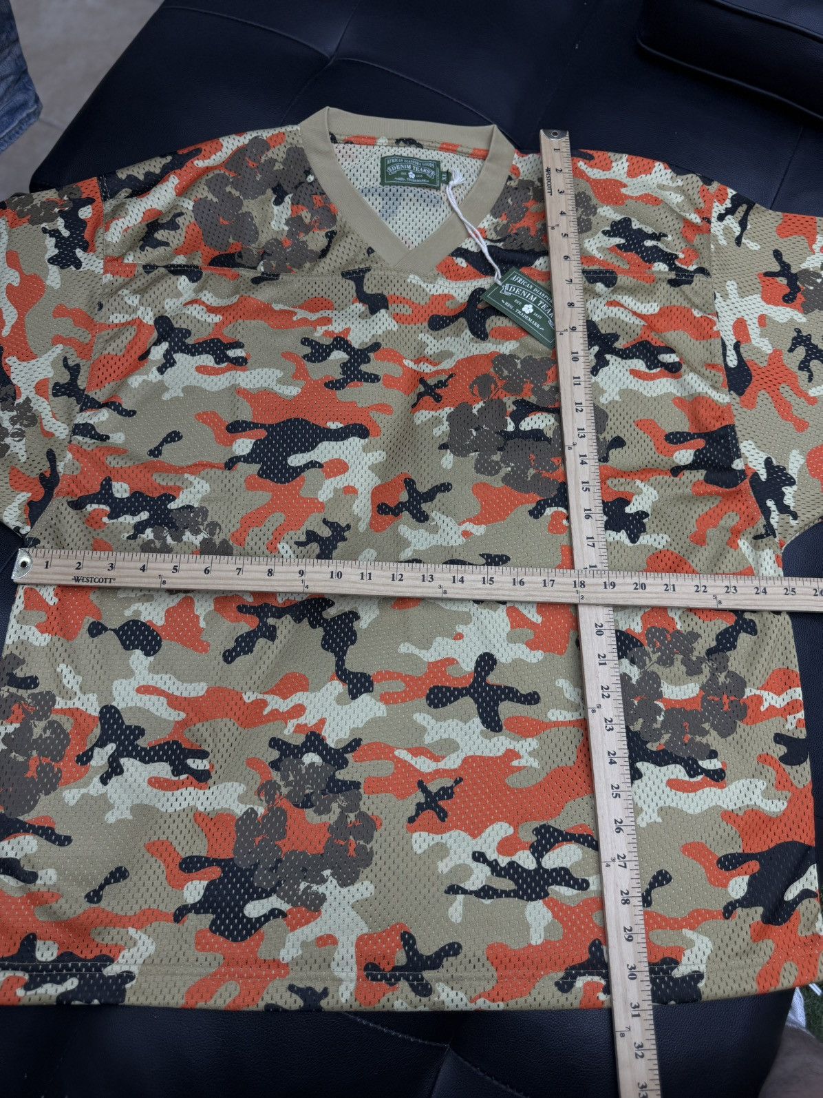 DENIM TEARS Denim Tears Tan Orange Camo Cotton Wreath Jersey (XL) (NEW) Size US XL / EU 56 / 4 - 8 Thumbnail