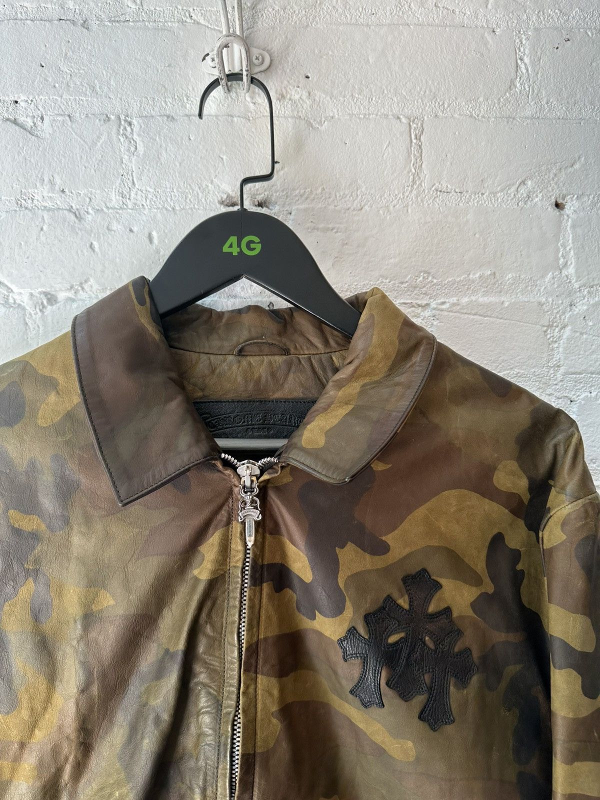 Chrome Hearts Chrome Hearts Camo leather work jacket Size US XXL / EU 58 / 5 - 2 Thumbnail