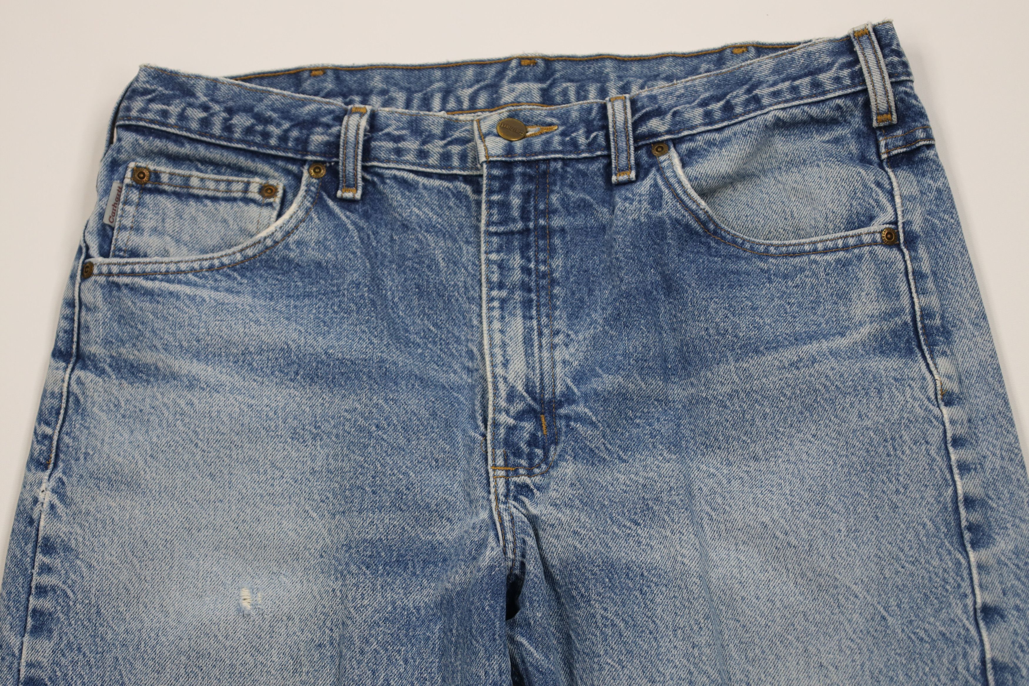 Carhartt Vintage Y2K Carhartt Straight Leg Denim Jeans Blue Cotton Size US 36 / EU 52 - 2 Thumbnail