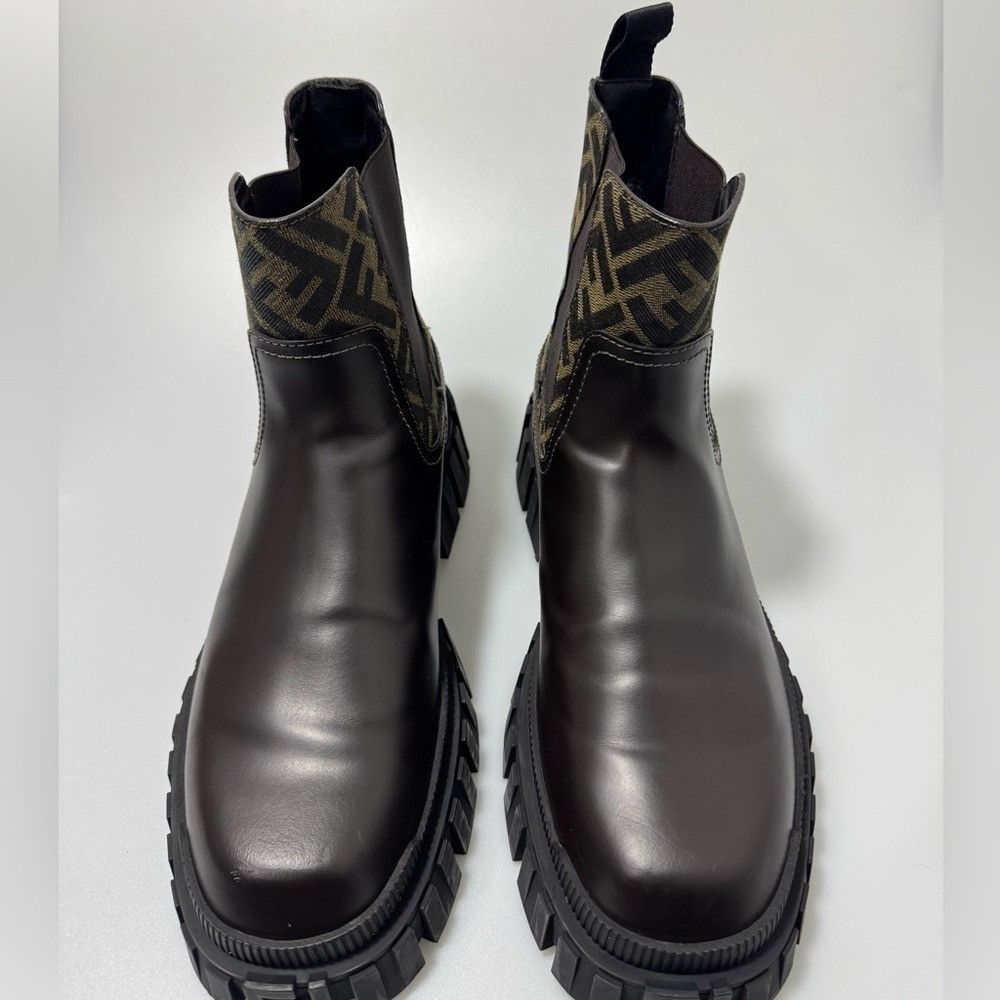Fendi Fendi Force Chelsea Boots Black Brown Men’s Size 9. Size US 9 / EU 42 - 2 Thumbnail