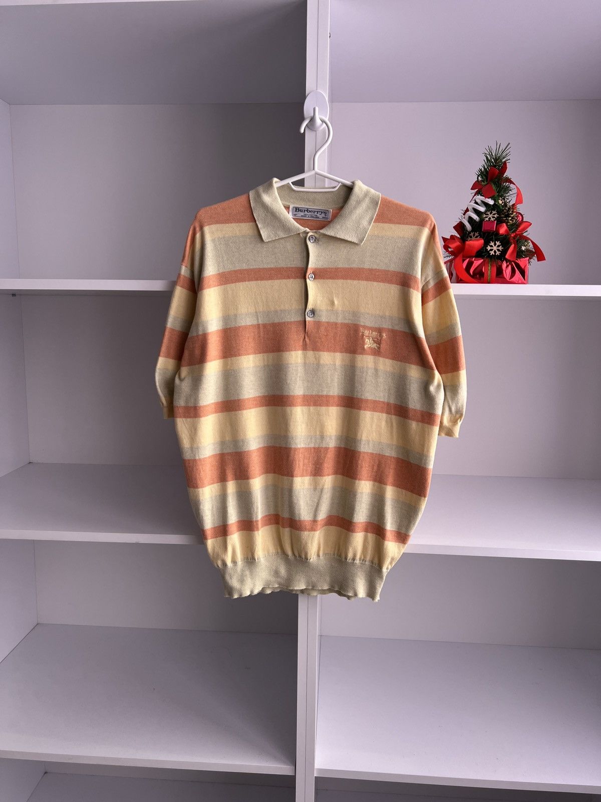 Burberry × Vintage Vintage Burberry old money style polo shirt Size US M / EU 48-50 / 2 - 3 Thumbnail