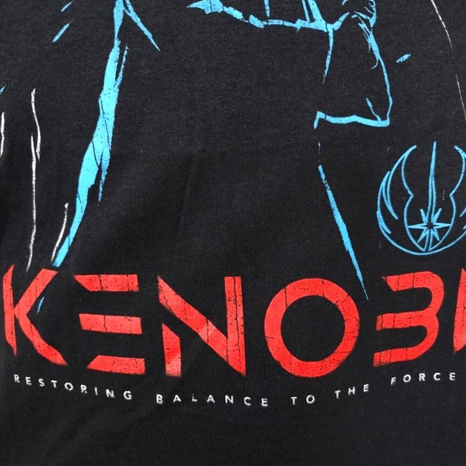 Star Wars Star Wars T Shirt Mens Small Black Obi Wan Kenobi Darth Vader Balance Size US S / EU 44-46 / 1 - 4 Thumbnail