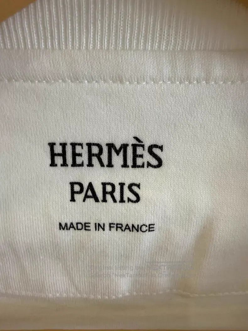 Hermes Hermes White Embroidered Pocket Short Sleeve T-Shirt Size XS / US 0-2 / IT 36-38 - 6 Thumbnail