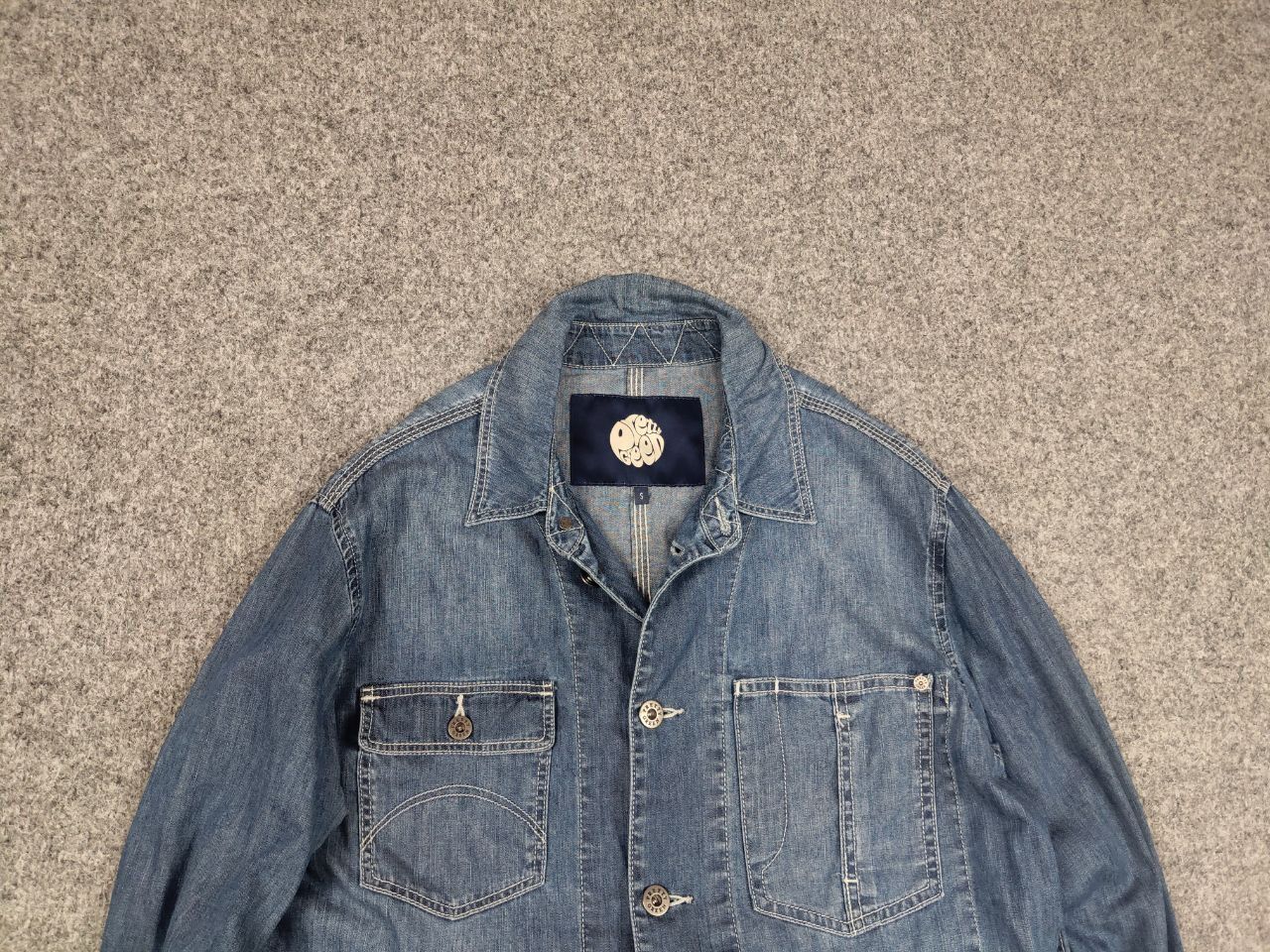 Pretty Green Vtg Pretty Green Design Work Overshirt Pocket Denim Jacket Size US M / EU 48-50 / 2 - 4 Thumbnail