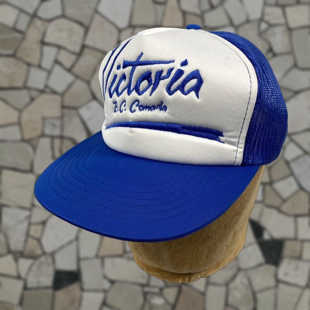 Vintage VINTAGE 1980s Victoria BC Canada Trucker Hat Cap Deadstock HaT Cap Mens? Wait. Size ONE SIZE - 1 Thumbnail