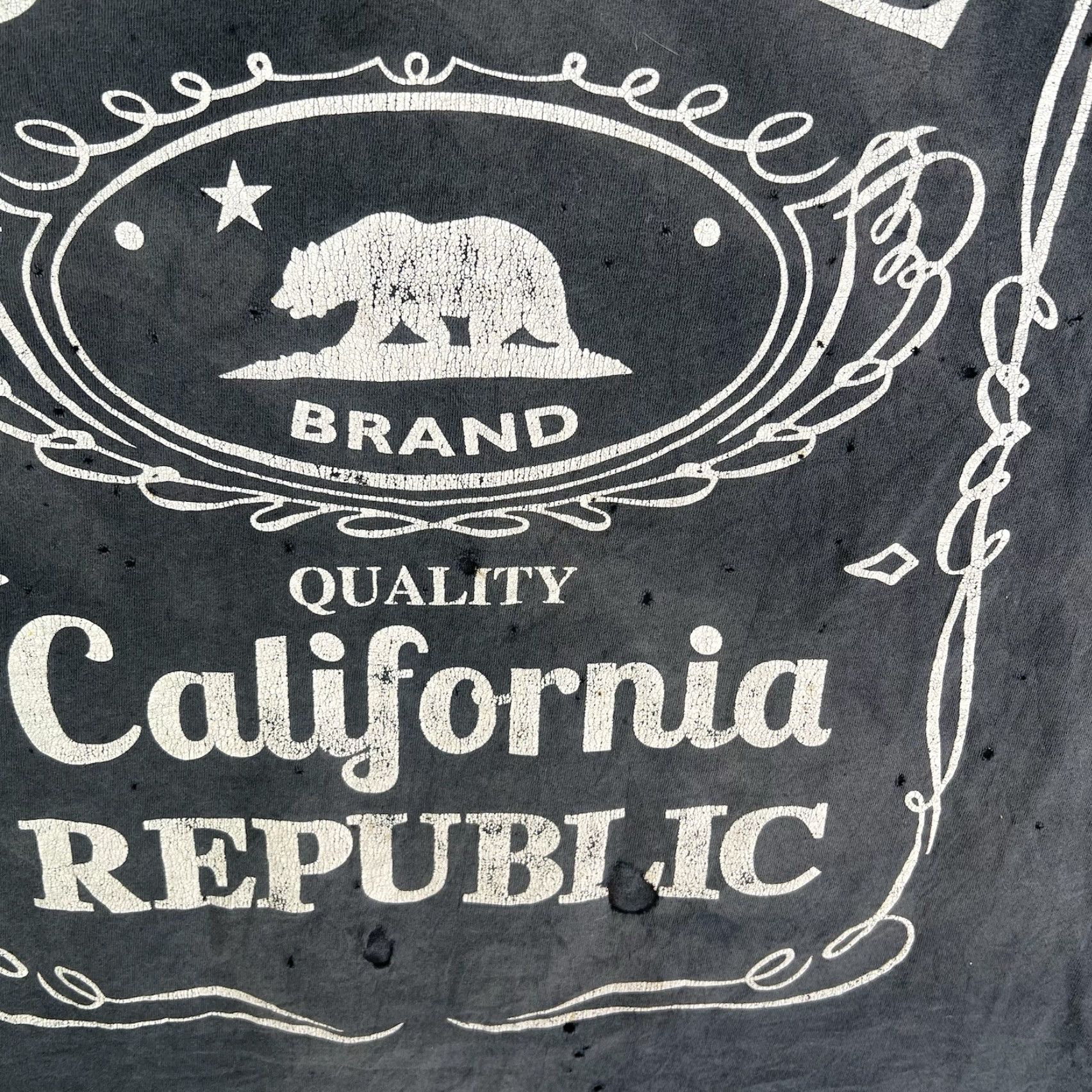 Vintage VINTAGE SO Cal Graphic T-Shirt Mens 3X Black Distressed Adventure Time Size US XXL / EU 58 / 5 - 4 Thumbnail