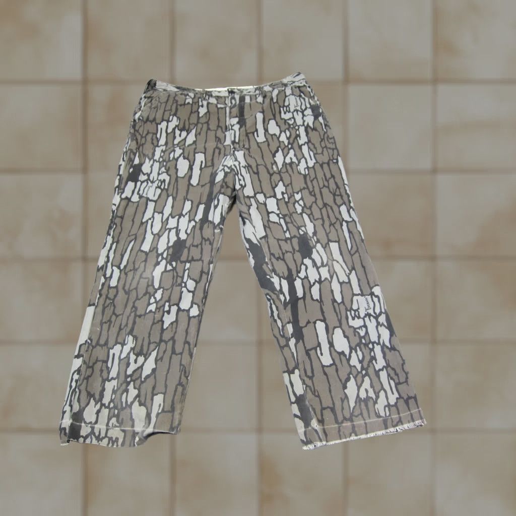 Vintage VINTAGE Rebark Pants Mens 36 Gray Brown Camouflage Camo American Hunt 70s Size US 36 / EU 52 - 1 Thumbnail