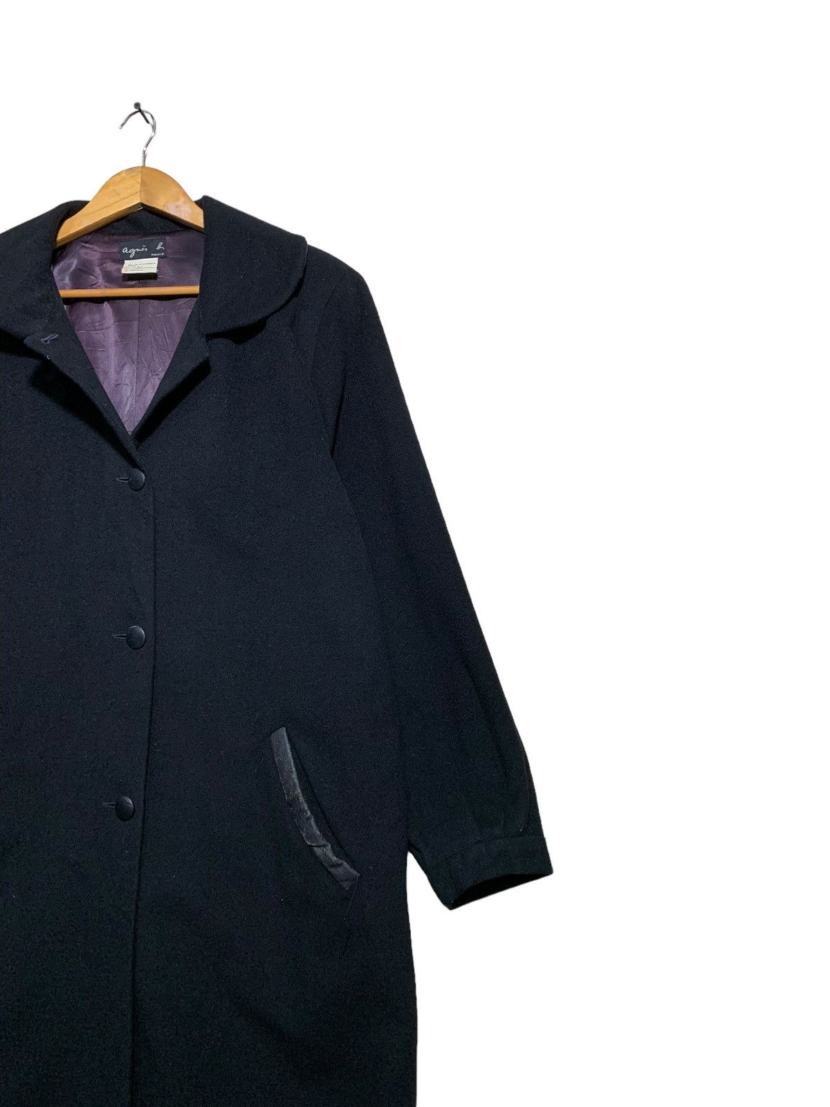 agnes b. 🔥AGNES B. CASHMERE OVERCOATS JACKET Size M / US 6-8 / IT 42-44 - 3 Thumbnail