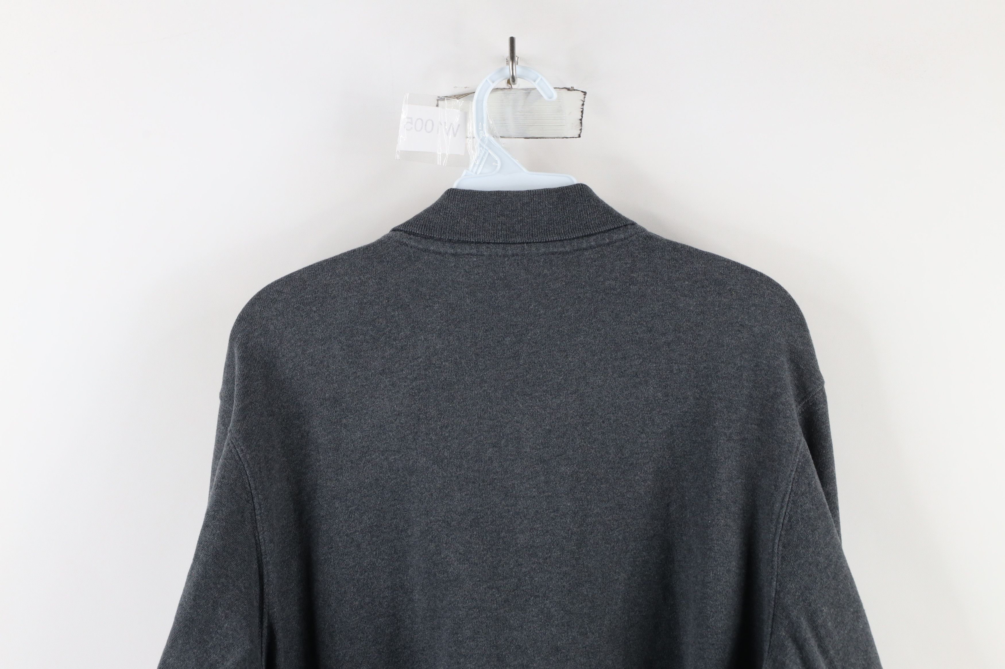 Eddie Bauer × Vintage Vintage 90s Eddie Bauer Long Sleeve Collared Rugby Polo Gray Size US M / EU 48-50 / 2 - 11 Thumbnail