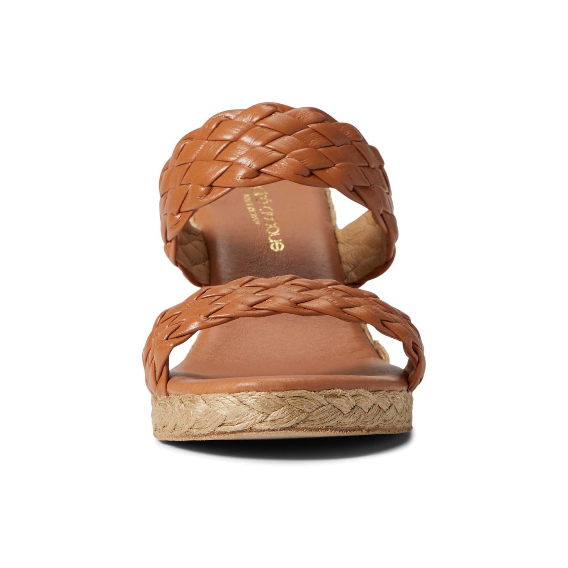 Andre Assous Women Aria Espadrille Wedge Sandal Cuero 9M NIB