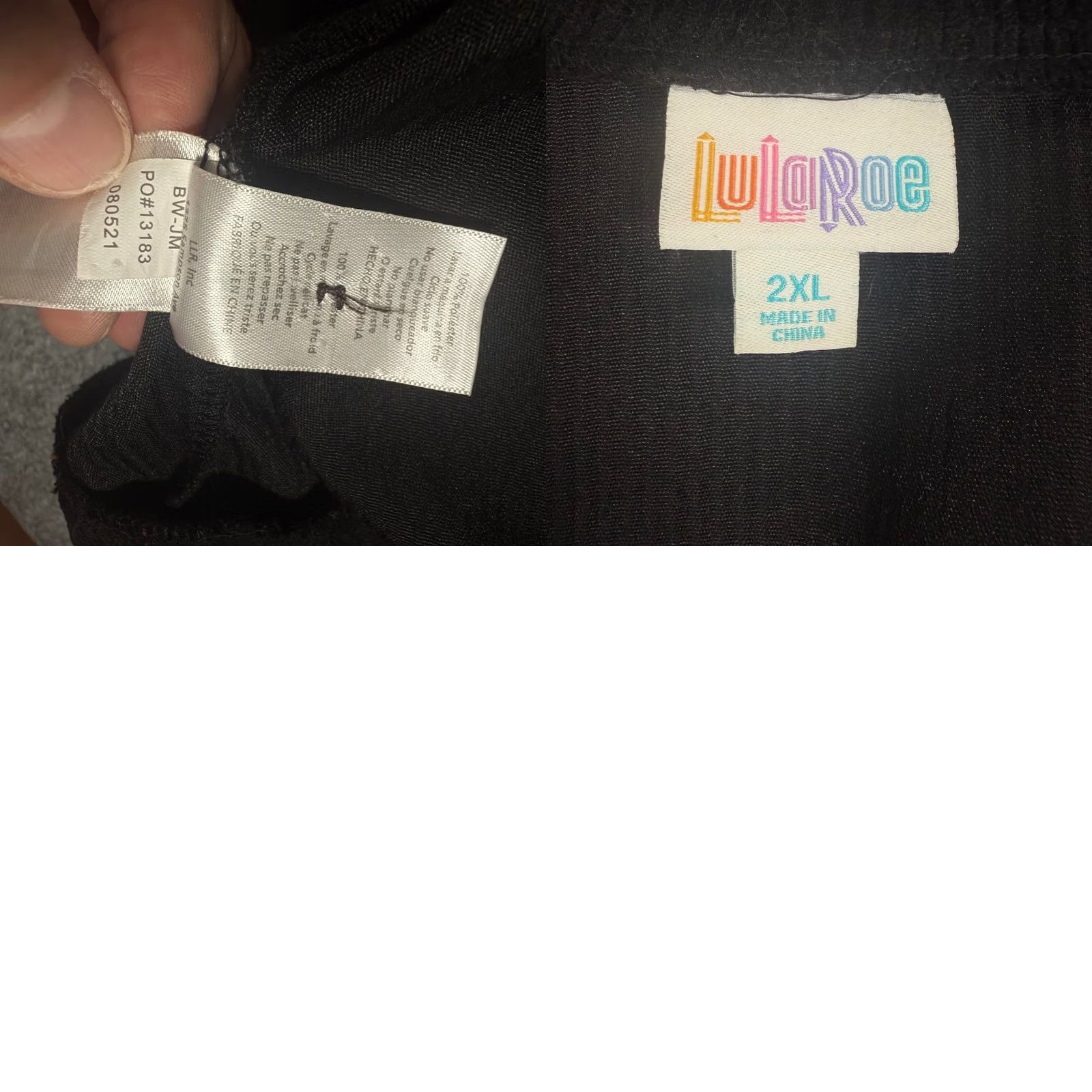 Vintage LuLaRoe Black Corduroy Jacket Shacket Button Front Pockets 2XL Womens Size XXL / US 16-18 / IT 52-54 - 9 Thumbnail