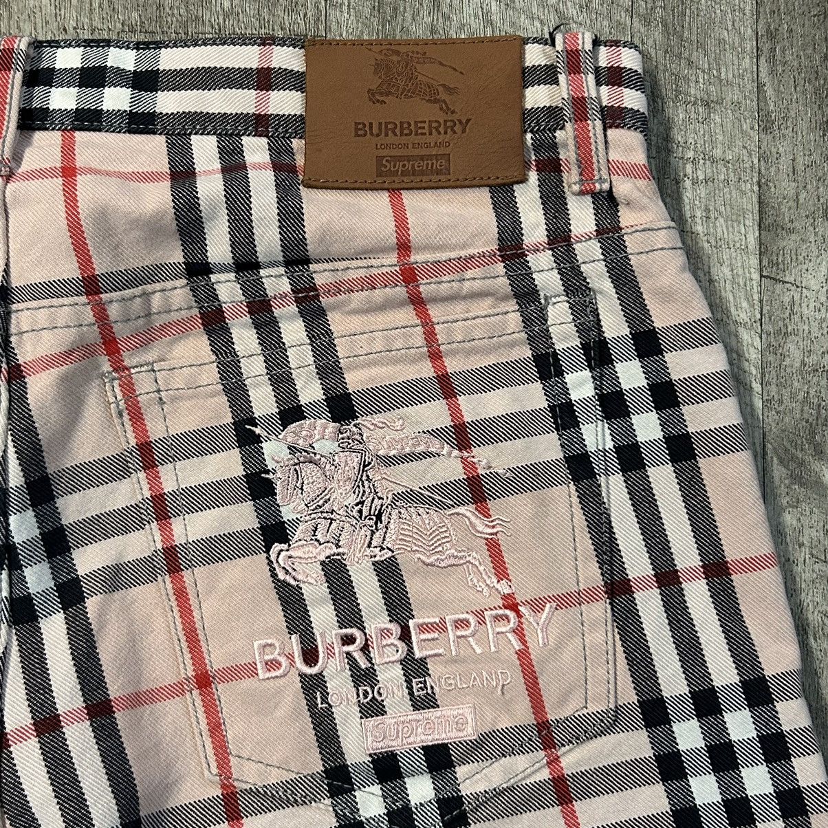 Burberry × Supreme Pink Tartan Pants SZ 30 W Size US 30 / EU 46 - 4 Thumbnail