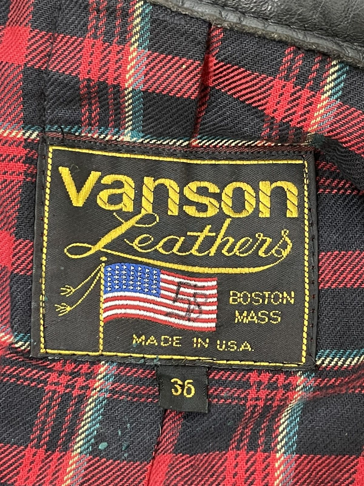 Genuine Leather Cafe Racer Vanson Leathers USA Leather Jacket 3🟦 Size US S / EU 44-46 / 1 - 20 Thumbnail