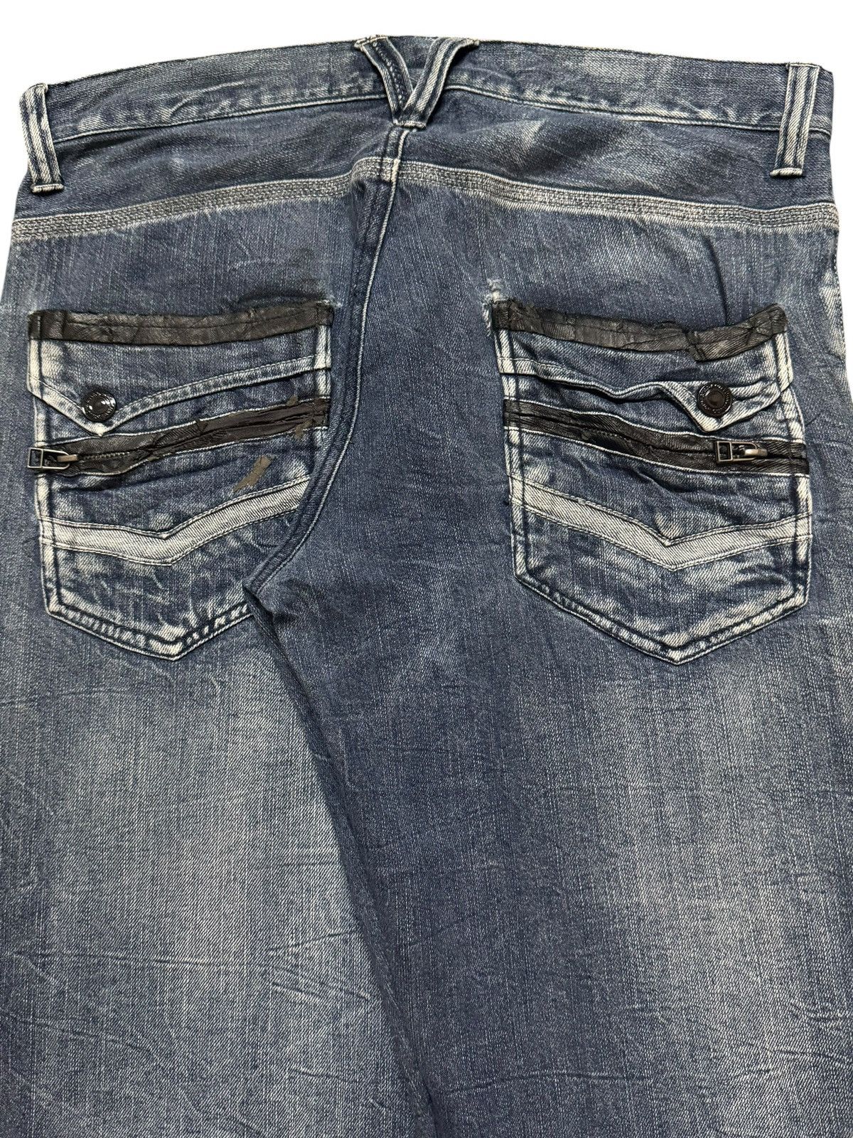 Hysteric Glamour Vintage Y2K Japanese Blue Faded Honeycomb Regular Straight Size US 32 / EU 48 - 5 Thumbnail