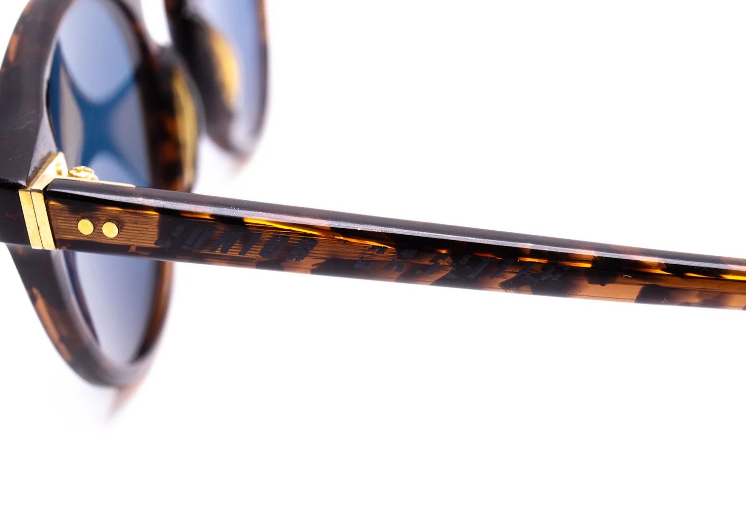 Jean Paul Gaultier Tortoise Pattern Sunglasses in Blue Brown Size ONE SIZE - 4 Thumbnail