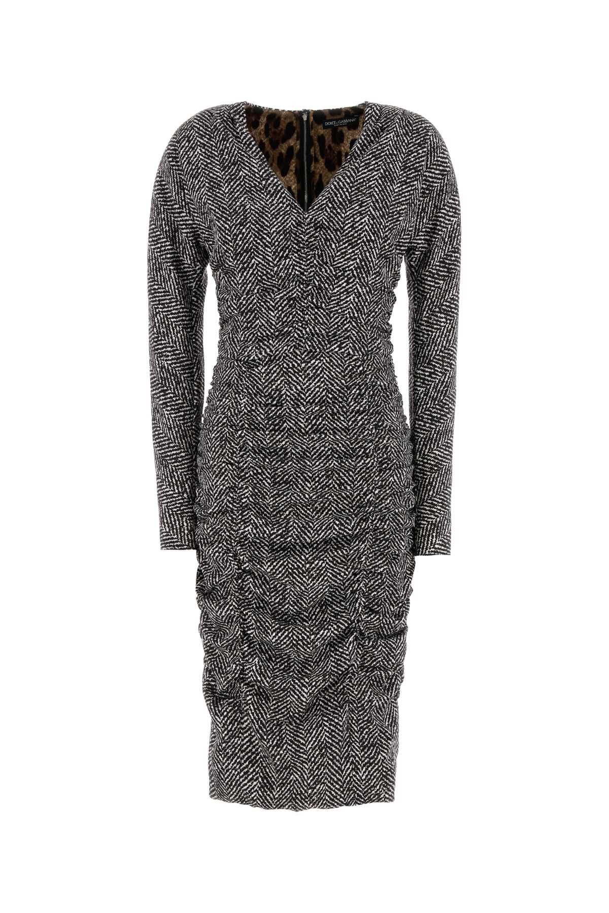 Dolce & Gabbana Printed Cady Dress Size M / US 6-8 / IT 42-44 - 1 Thumbnail