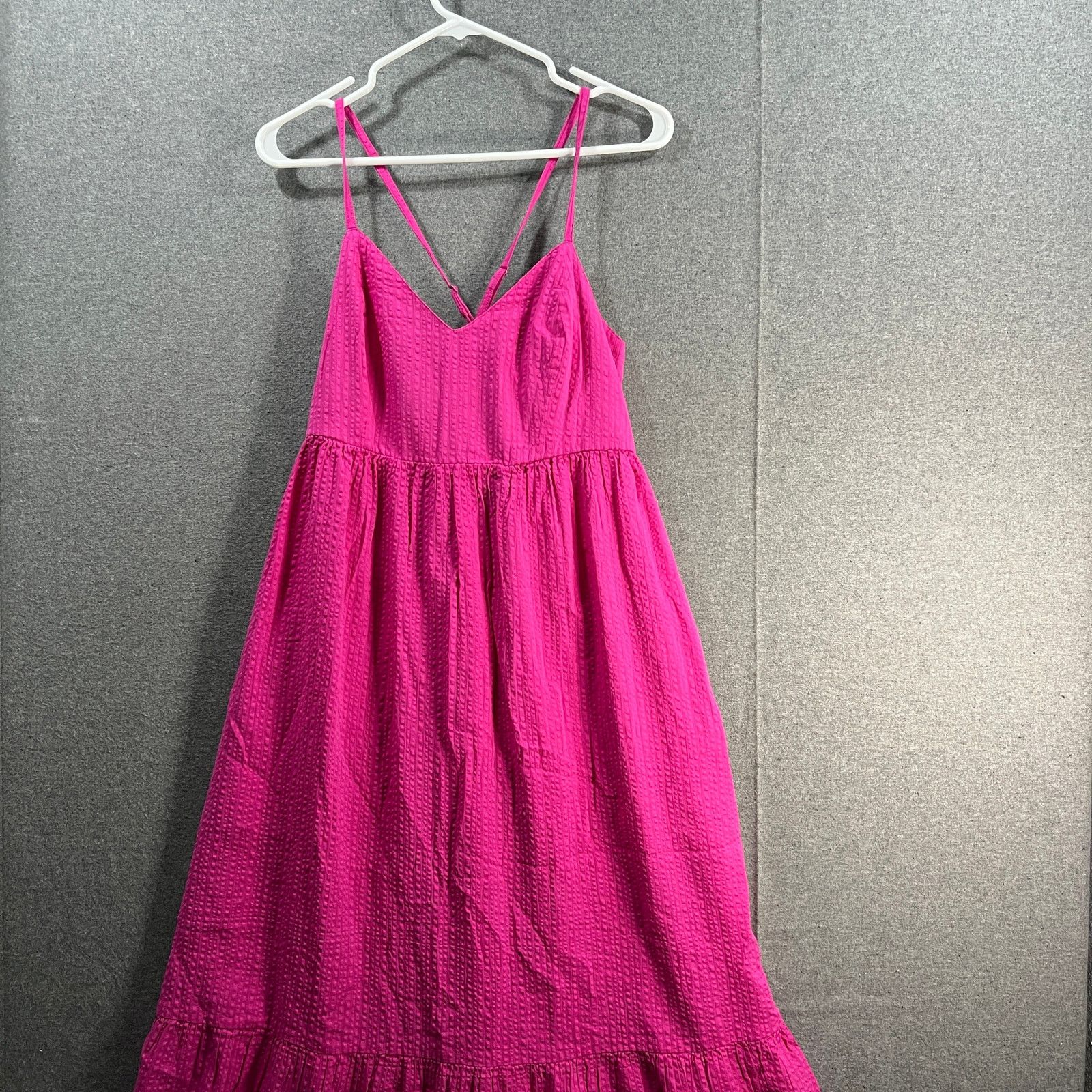 Other Destination 365 Regular Seersucker Maxi Dress Size S / US 4 / IT 40 - 4 Thumbnail