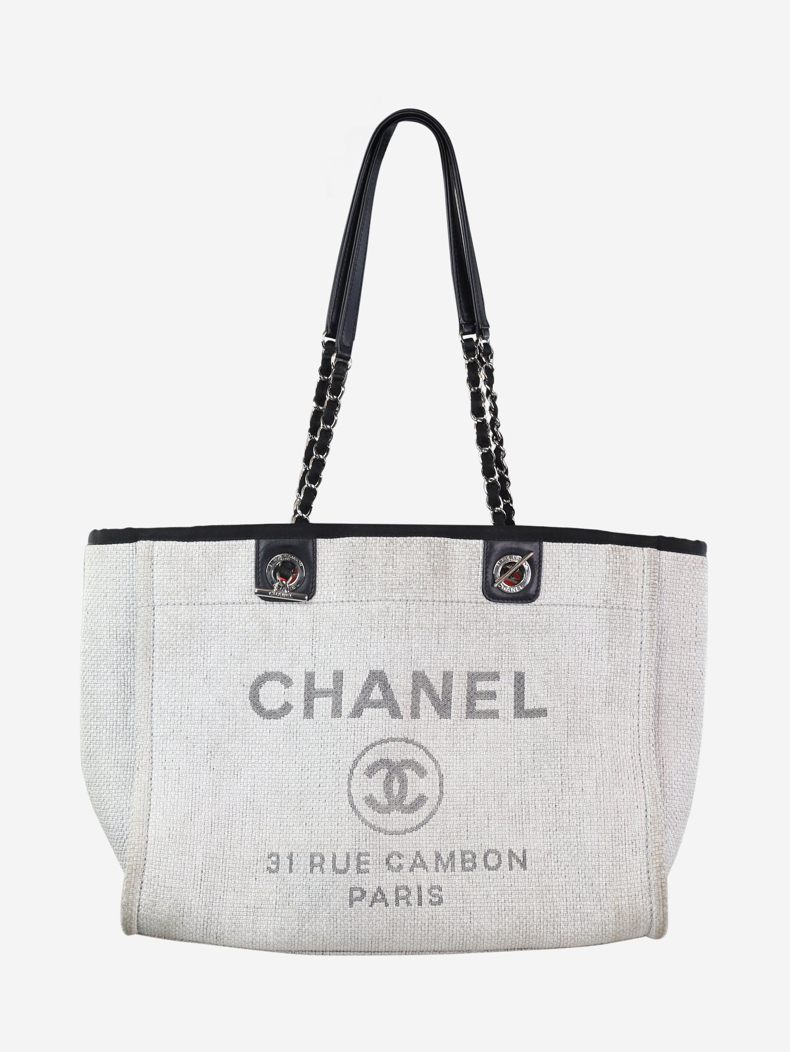 White and black 2016 woven raffia deauville tote bag