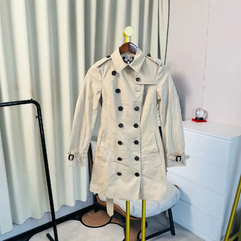 Burberry Burberry Khaki Cotton Women's Trench Coat Size XS / US 0-2 / IT 36-38 - 1 Thumbnail