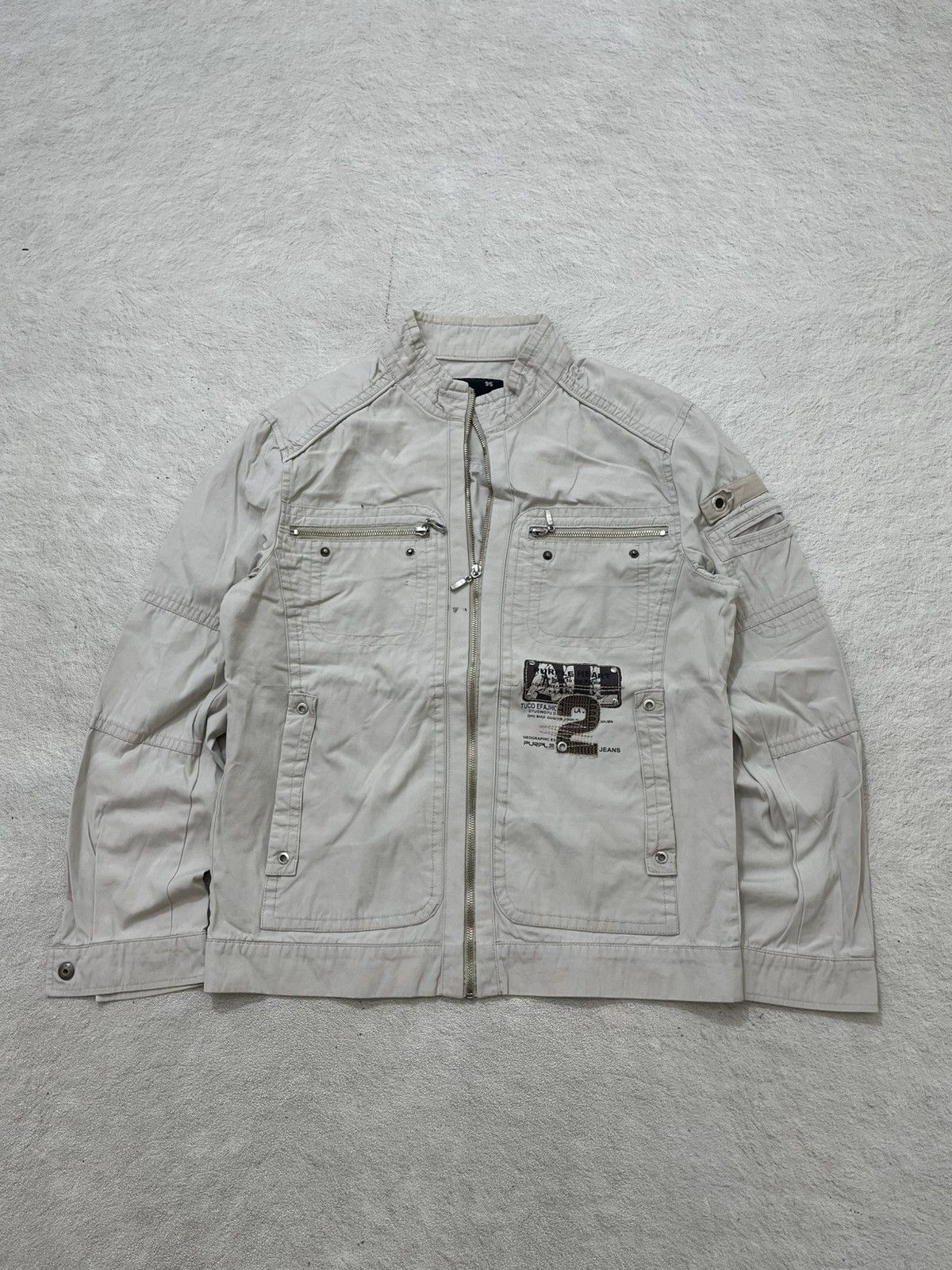 Undercover 2000s Archival Diesel Poem Jacket Y2K Ifsix LGB 14th Number Size US L / EU 52-54 / 3 - 1 Thumbnail