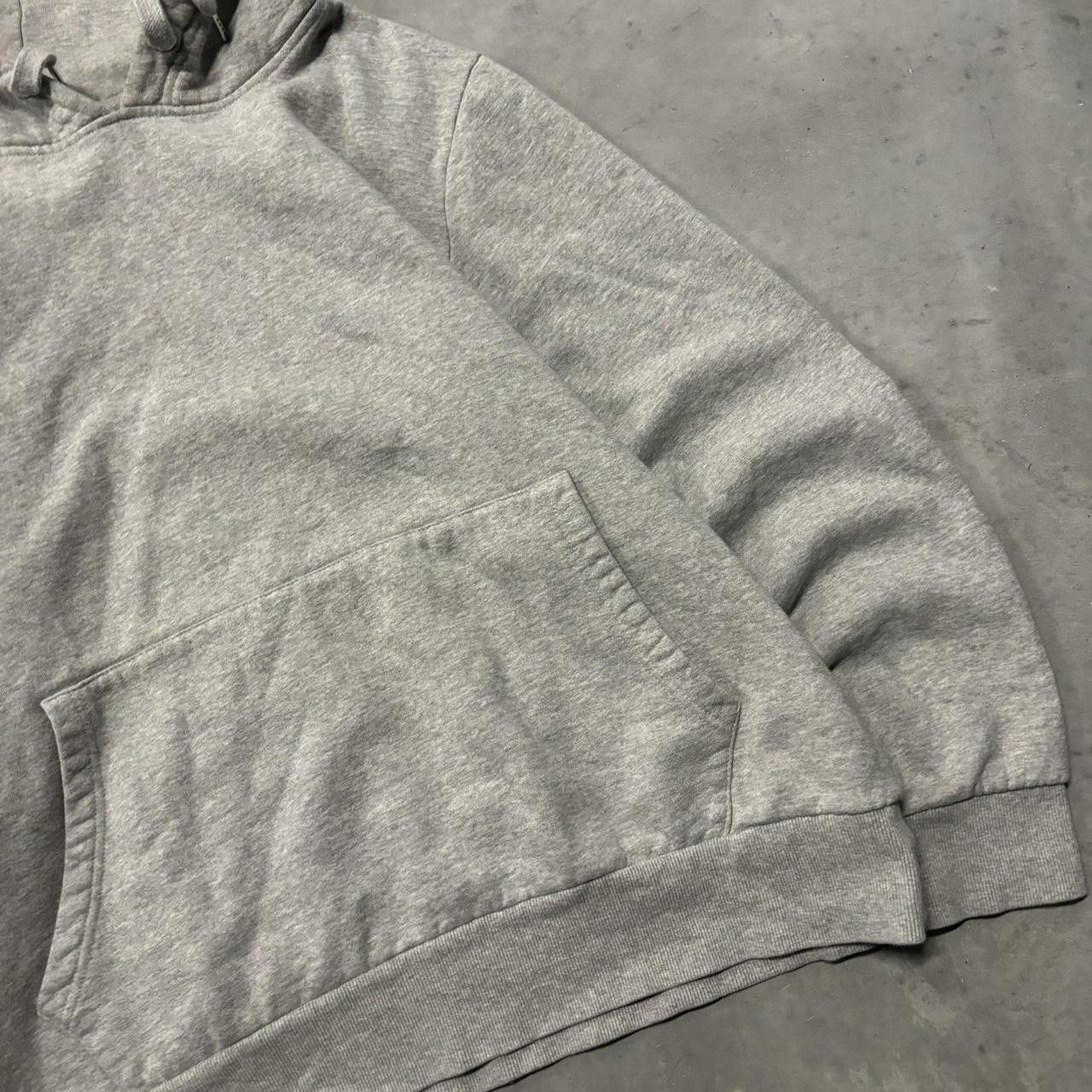 Japanese Brand × Vintage Crazy Vintage Y2K/2000s Grey Blank Streetwear Essential Hoodie! Size US XL / EU 56 / 4 - 4 Thumbnail