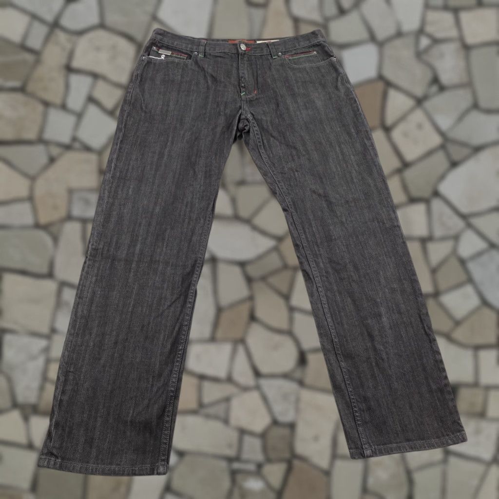 Denime VINTAGE LRG Jeans Mens 38x33 Black Denim Loose Baggy Straight Leg Skater Y2K Size US 38 / EU 54 - 1 Thumbnail
