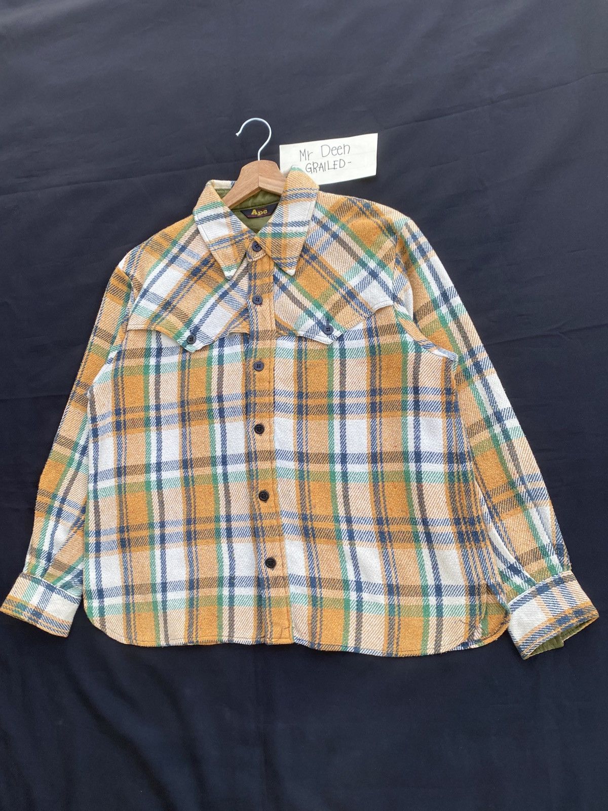 Bape × Vintage Rare Vintage BAPE Checkered Flannel Buttons Shirt Size US M / EU 48-50 / 2 - 3 Thumbnail