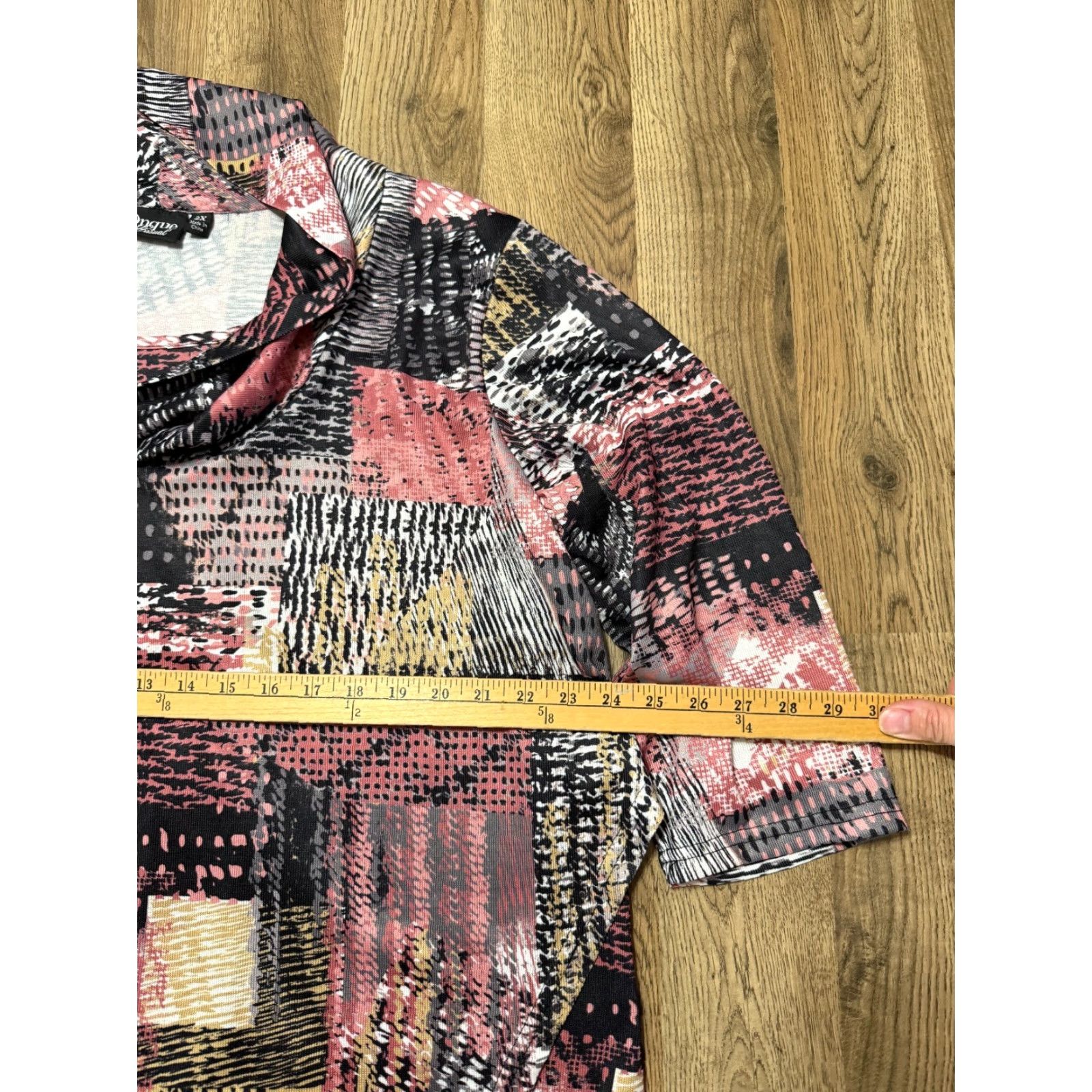 Pinko Onque Casual Shirt 2X Pink Long Sleeve Turtleneck Womens Size XXL / US 16-18 / IT 52-54 - 6 Thumbnail