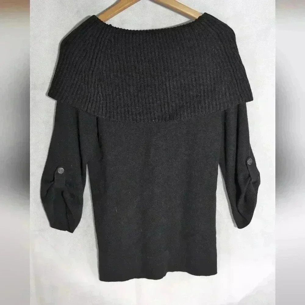 Kenneth Cole Kenneth Cole cowl collar sweater Black XS wool blend Size XS / US 0-2 / IT 36-38 - 3 Thumbnail