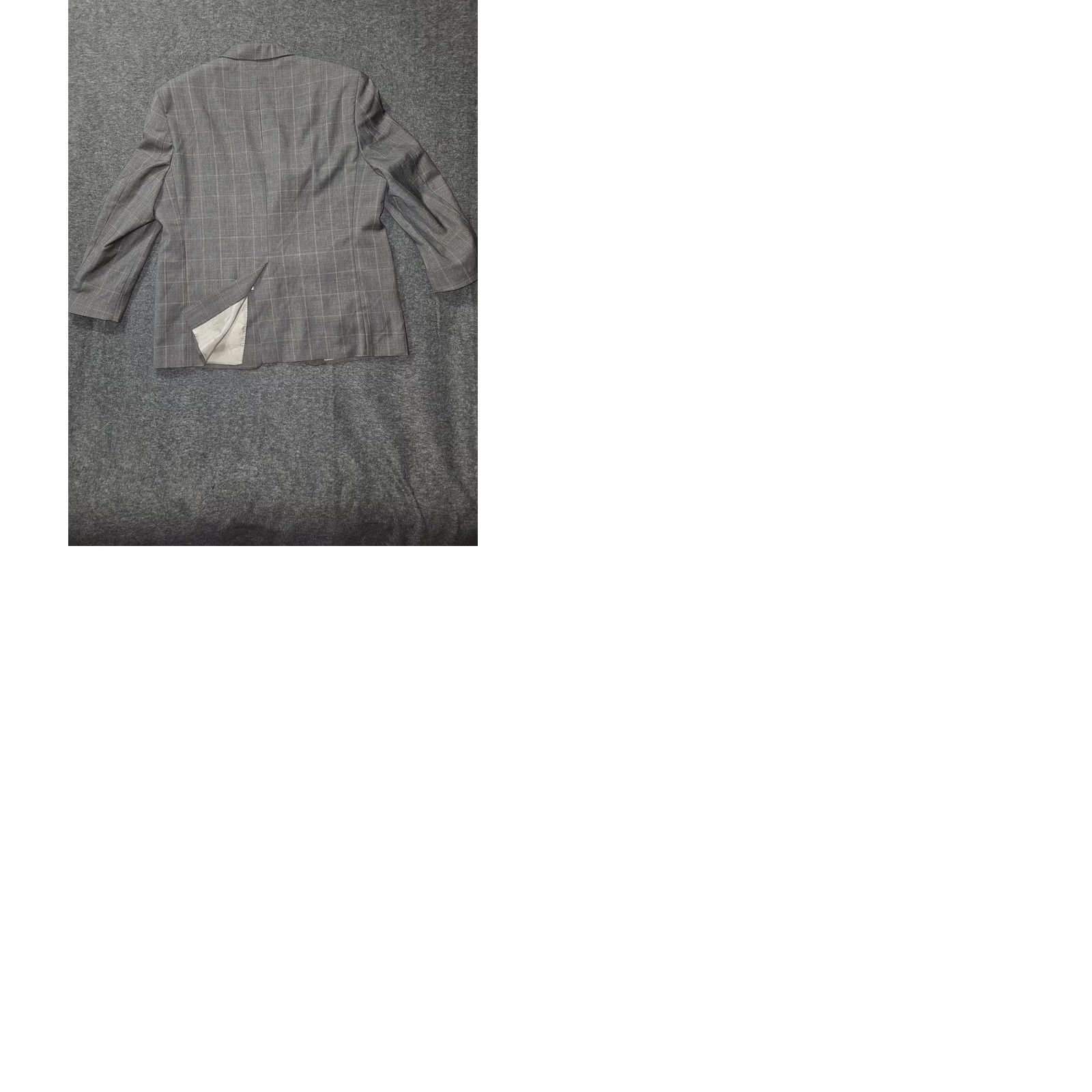 Ralph Lauren Ralph Lauren Blazer Mens 44S Gray Plaid Wool Jacket Dillard's Made in Canada Sport Coat Two-Button Notch Lapel Size 44R - 10 Thumbnail