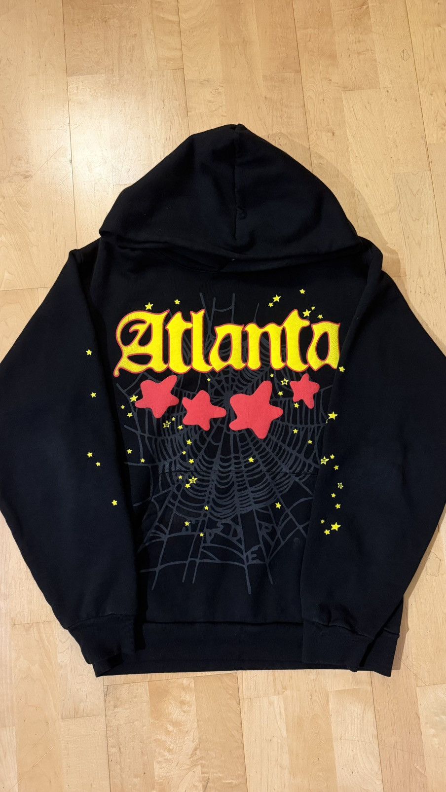 Sp5der Sp5der Atlanta Hoodie (Black) | Grailed