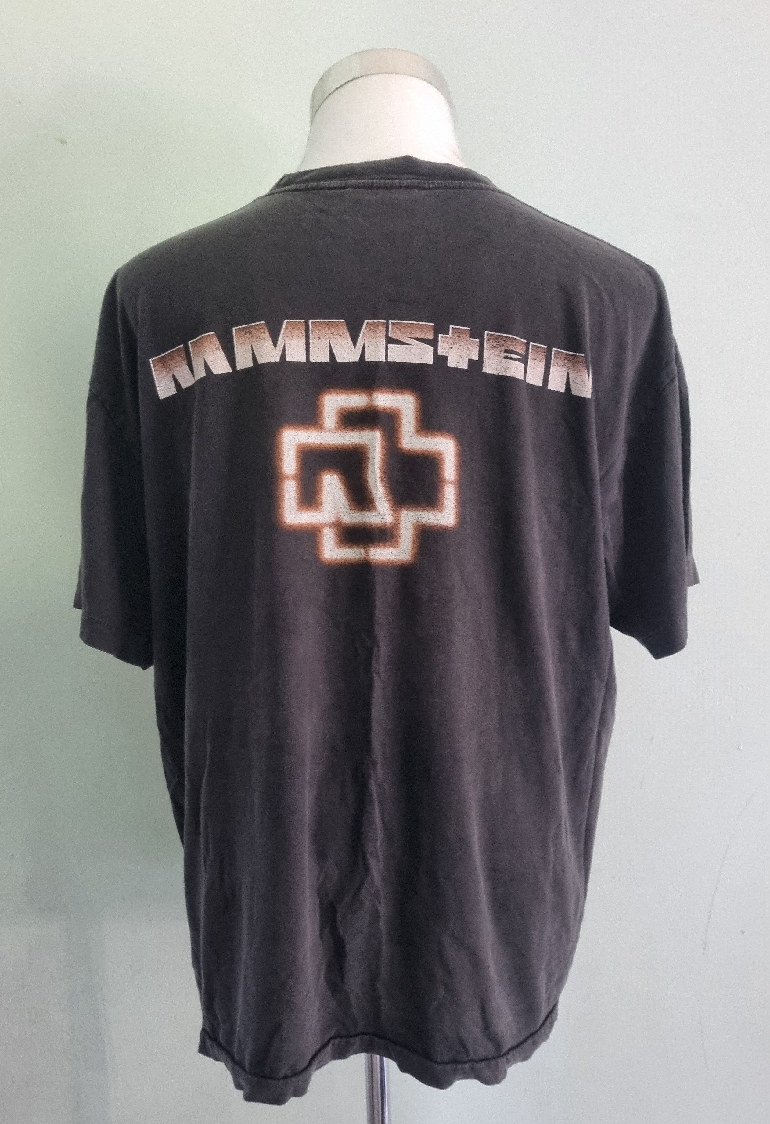 Band Tees × Vintage Vintage 90s Rammstein The Roxx T Shirt Industrial Metal Size US XL / EU 56 / 4 - 2 Thumbnail