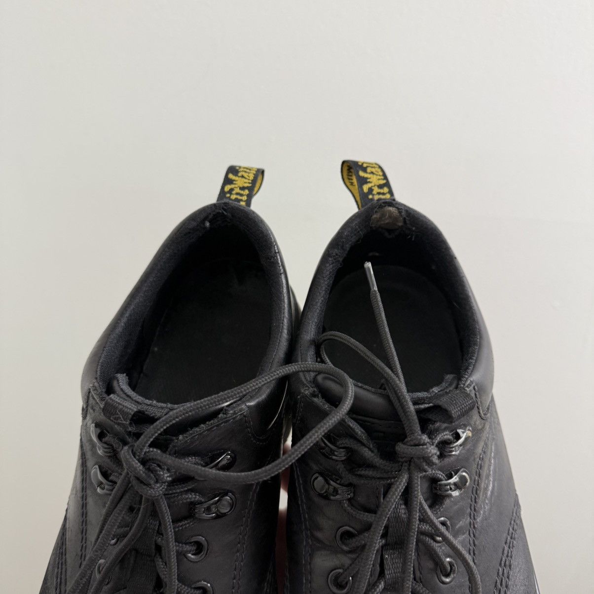 Dr. Martens Vintage Dr Martens Black Chunky Leather Boots Mens Size 12 Size US 12 / EU 45 - 4 Thumbnail