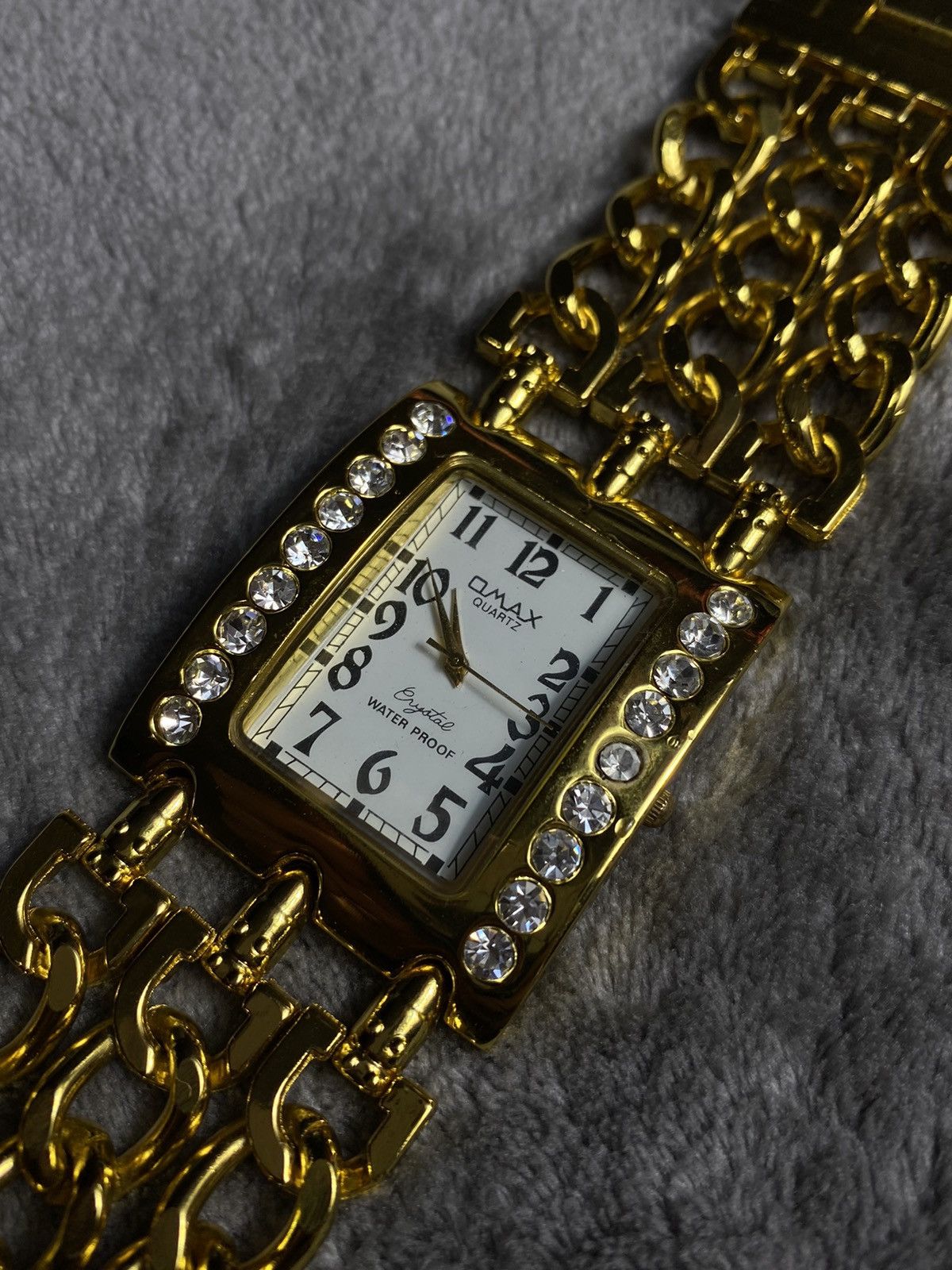 Japanese Brand × Jewelry Futuristic Vintage Japanese Style Omax Gold Chain Watch Size ONE SIZE - 3 Thumbnail