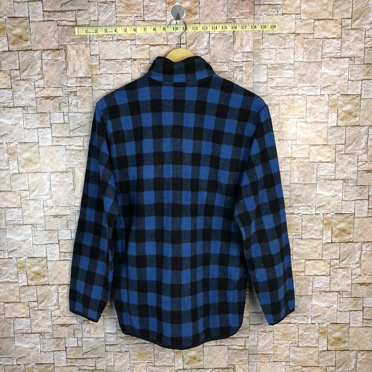 Uniqlo Uniqlo Blue checkered Sweater fleece jacket #A404 Size US M / EU 48-50 / 2 - 12 Thumbnail