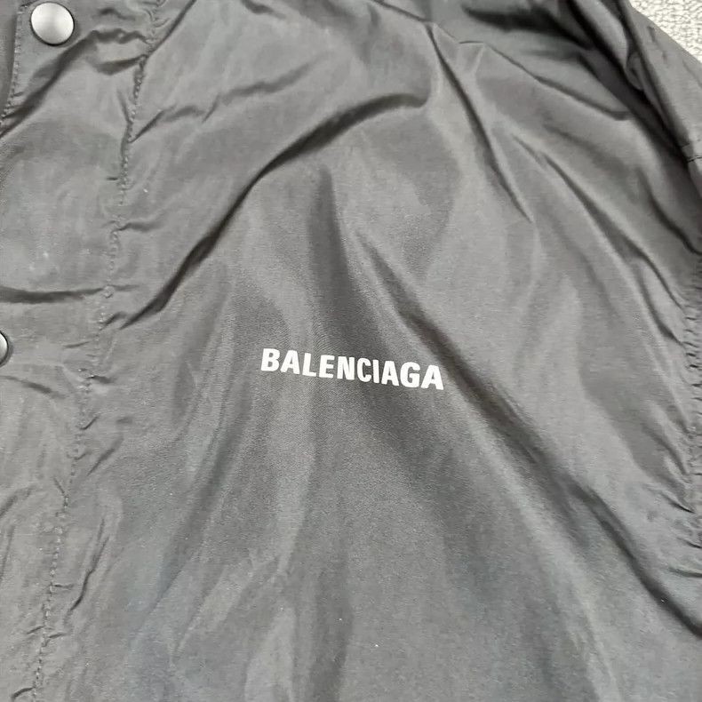 Balenciaga Balenciaga FW21 letter pattern loose collar long-sleeve lo Size US S / EU 44-46 / 1 - 6 Thumbnail