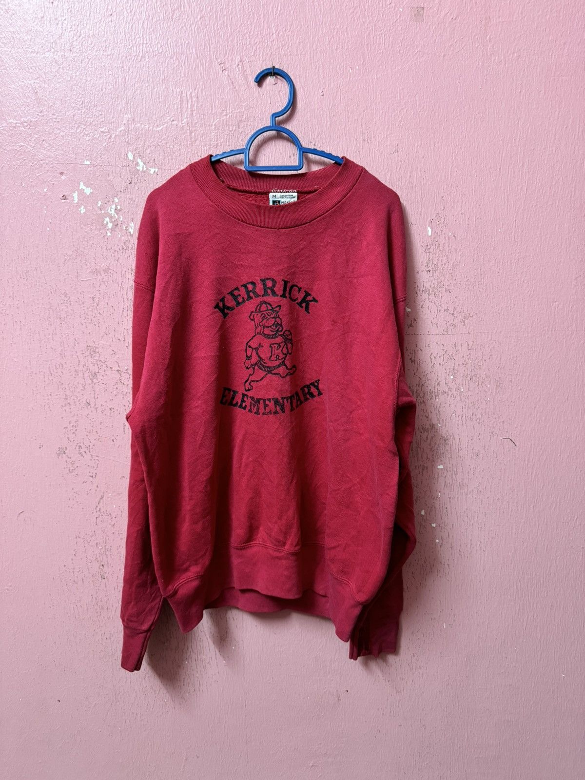 image of Vintage Sweatshirt in Red, Men's (Size Medium)