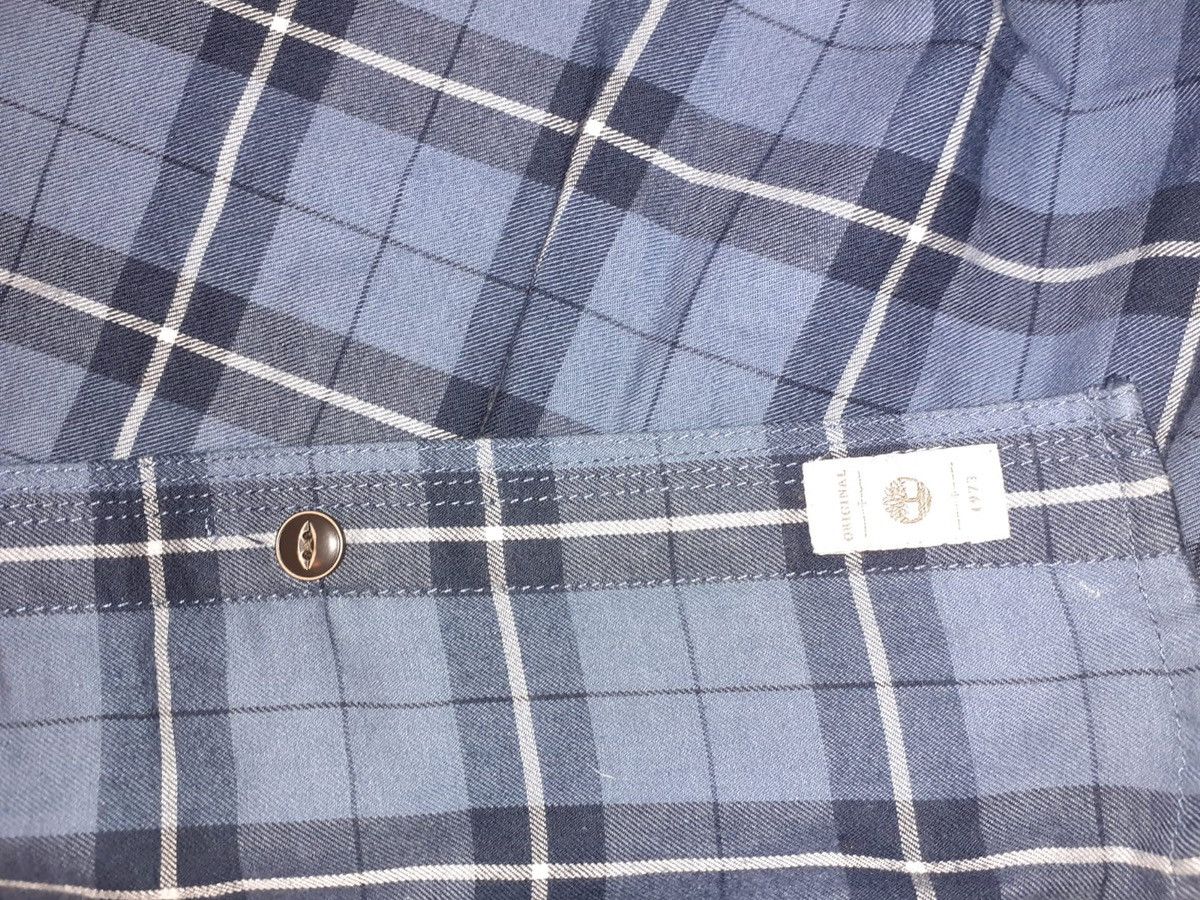 Timberland Camicia originale casual Timberland a quadri blu Size US S / EU 44-46 / 1 - 9 Thumbnail