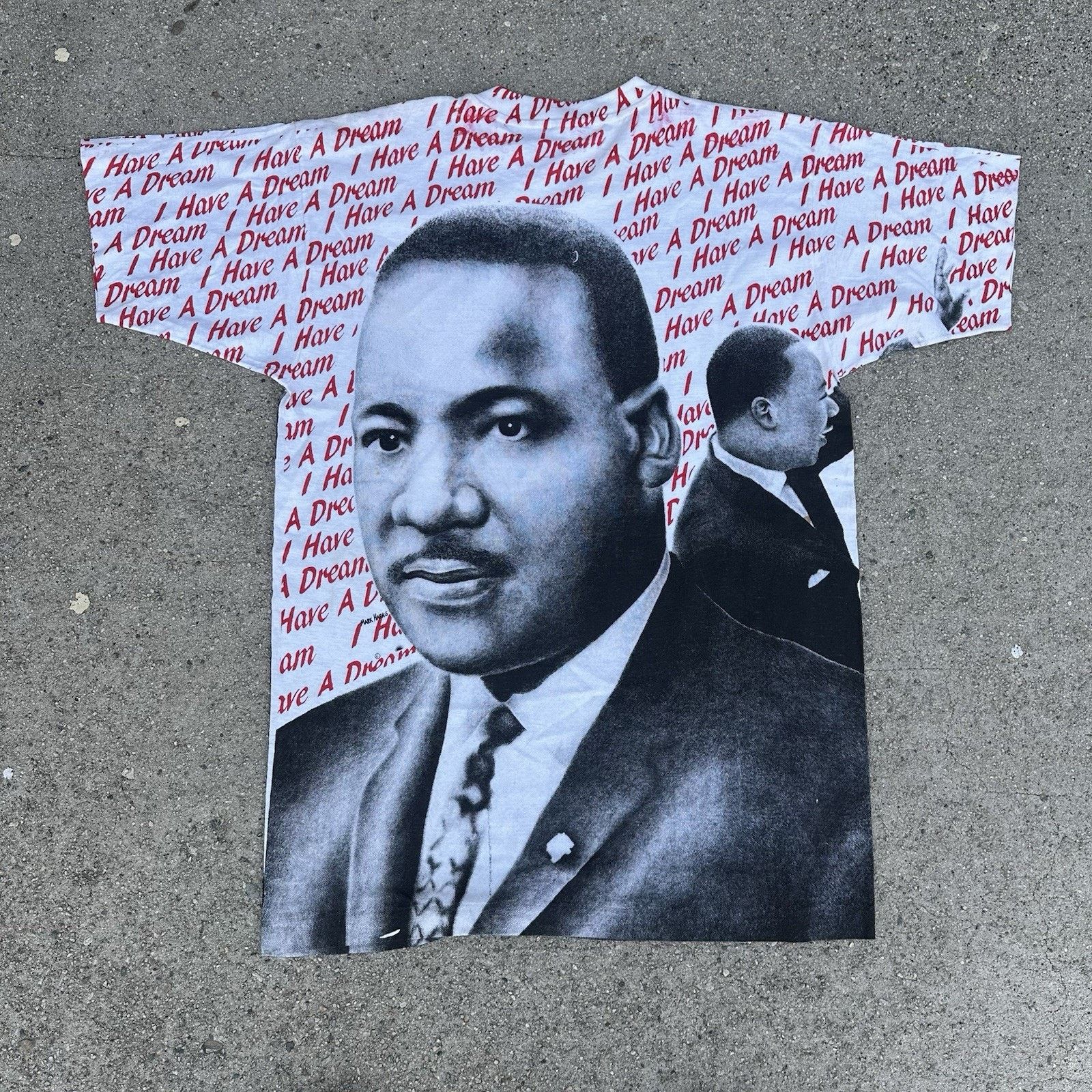 Vintage Vintage Martin Luther King Jr. I Have A Dream AOP T-Shirt Size US XL / EU 56 / 4 - 4 Thumbnail