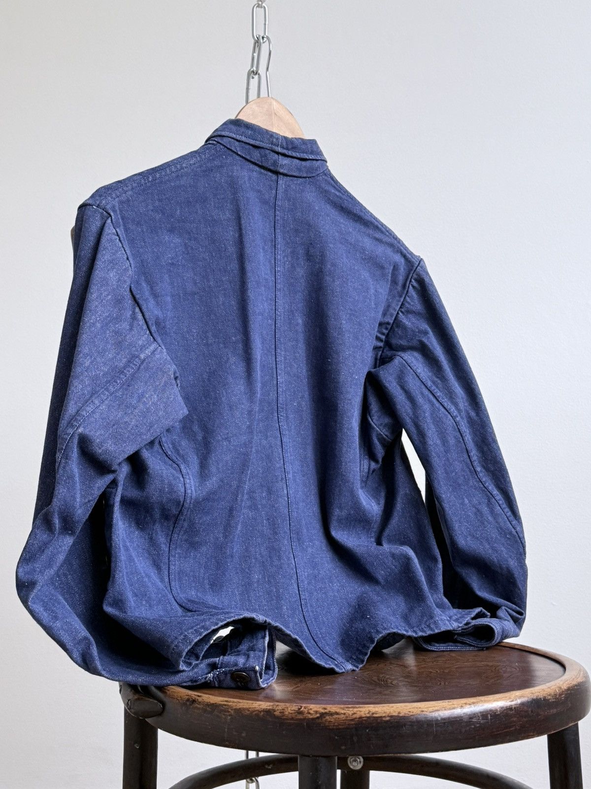 Le Laboureur Vintage 60s French Workwear Denim Sanfor Chore Jacket Size US M / EU 48-50 / 2 - 8 Thumbnail
