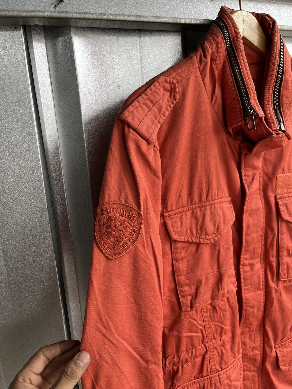Japanese Brand Hum parka jacket m65 style orange Size US L / EU 52-54 / 3 - 3 Thumbnail