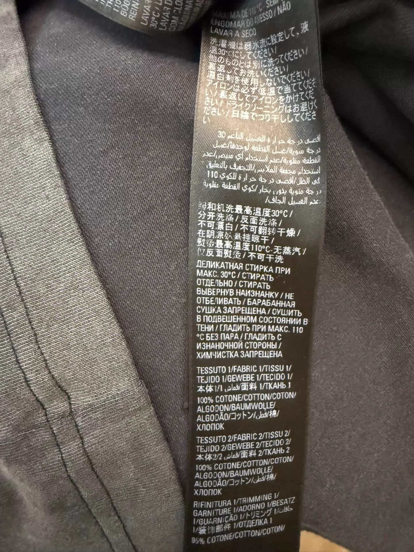 Balenciaga Balenciaga 2pc hoodie/jacket aged embroidered US2/EU50 gray Size US M / EU 48-50 / 2 - 7 Thumbnail