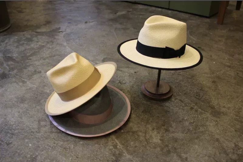 THE H.W.DOG&CO. H.W.DOG Retro Trim Panama Straw Hat Size ONE SIZE - 1 Thumbnail