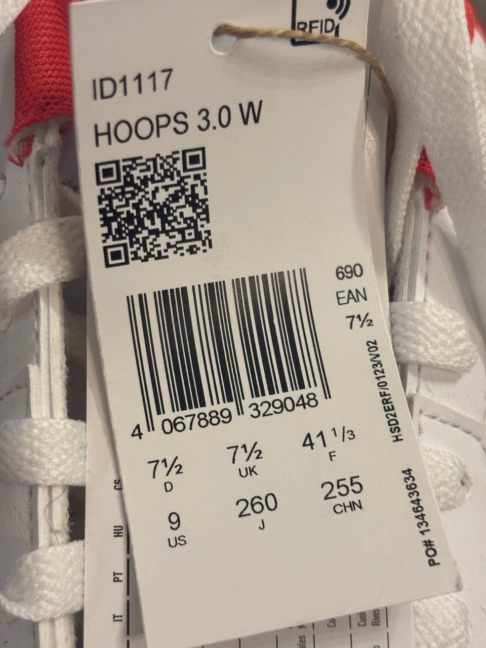 Adidas White Adidas Hoops 3.0 sneakers. Size 9 Size US 9 / IT 39 - 11 Thumbnail