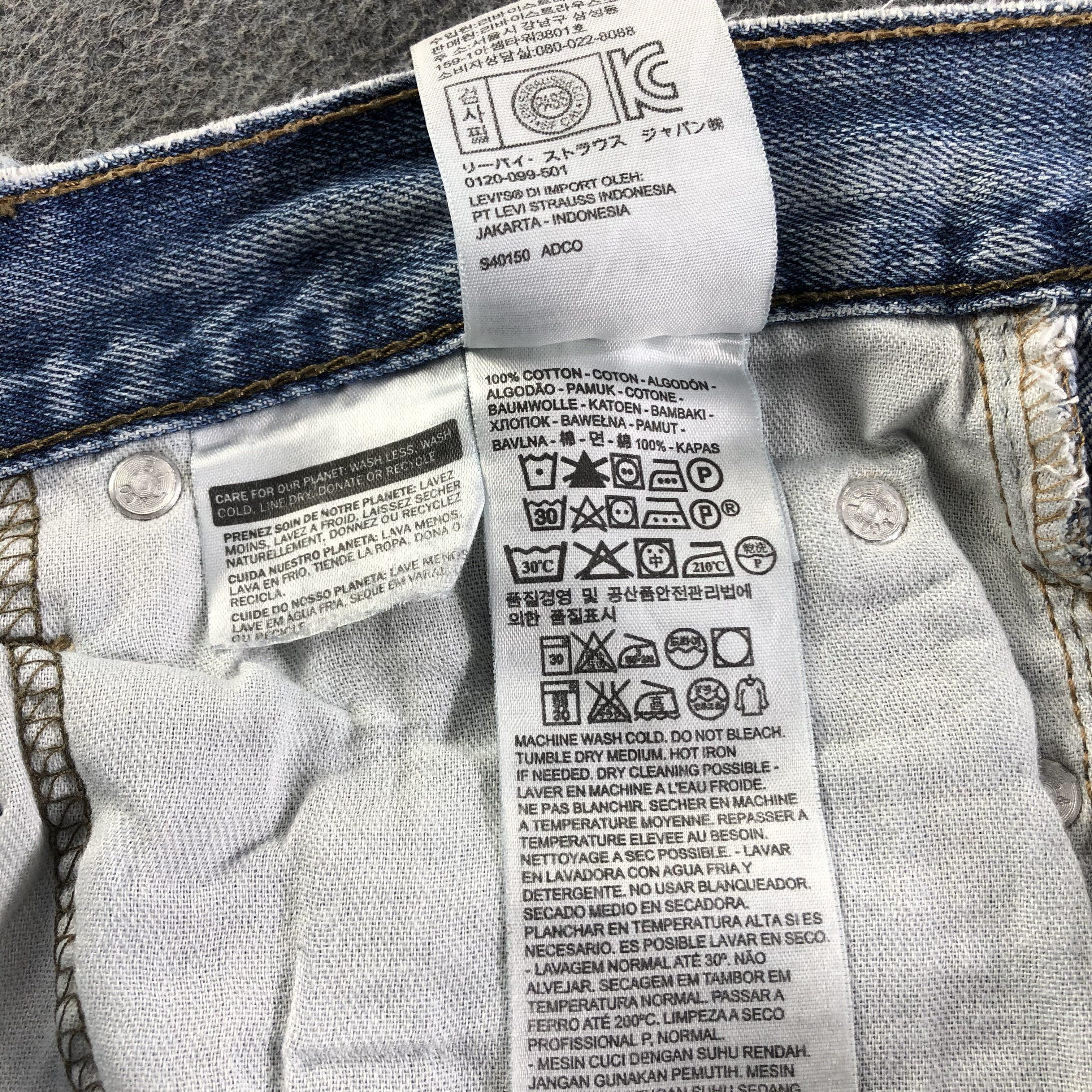 Levi's Vintage Blue Wash Levis 514 Jeans-J3106 Size US 30 / EU 46 - 11 Thumbnail