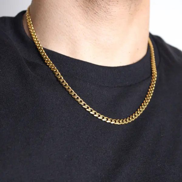 Jewelry Fukuzawa x Mii Gold 5mm Cuban Link Chain Necklace 18"-24" Size ONE SIZE - 6 Thumbnail