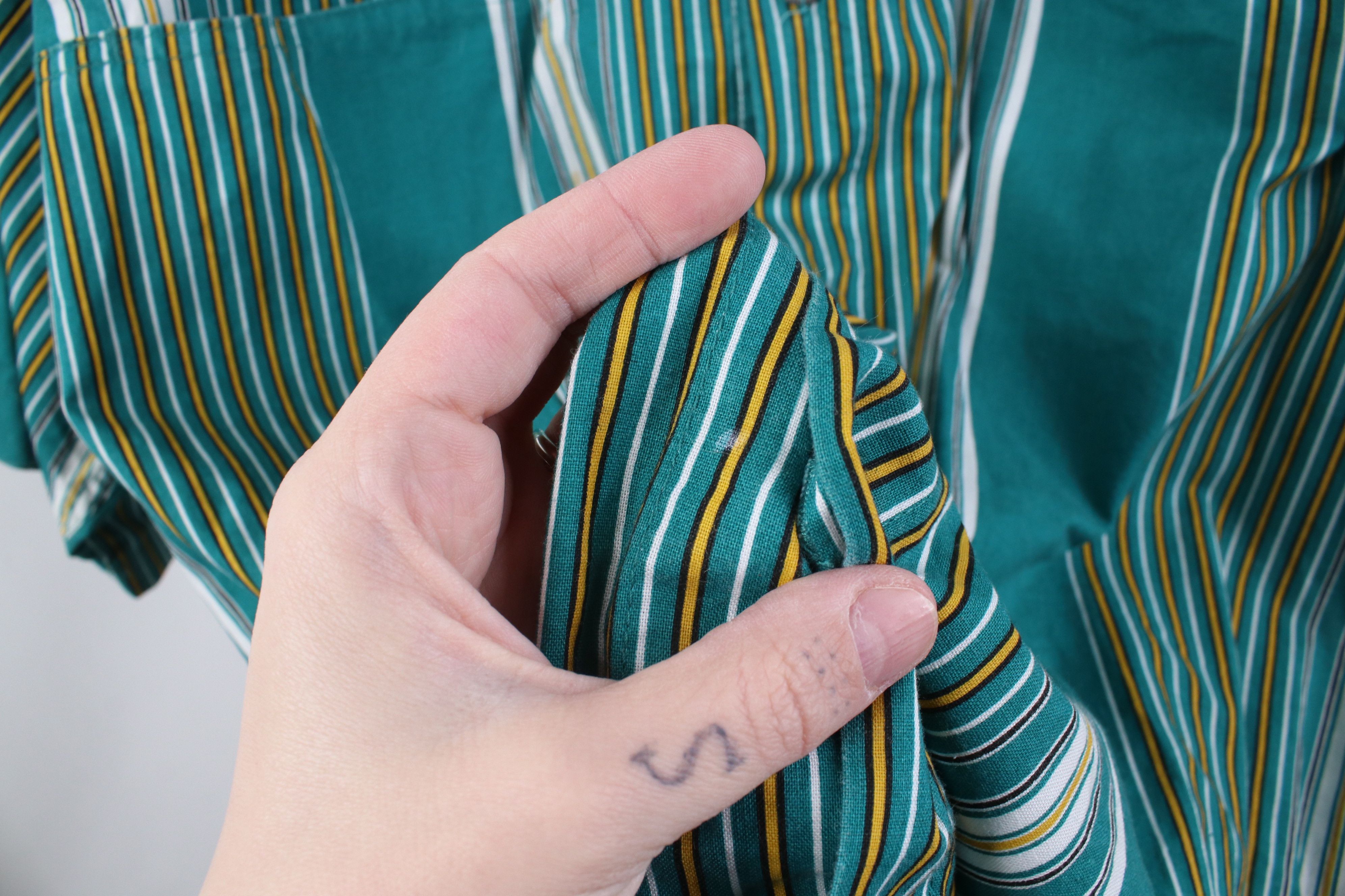 Vintage Vintage 90s Streetwear Striped Short Sleeve Button Shirt Size US XXL / EU 58 / 5 - 8 Thumbnail