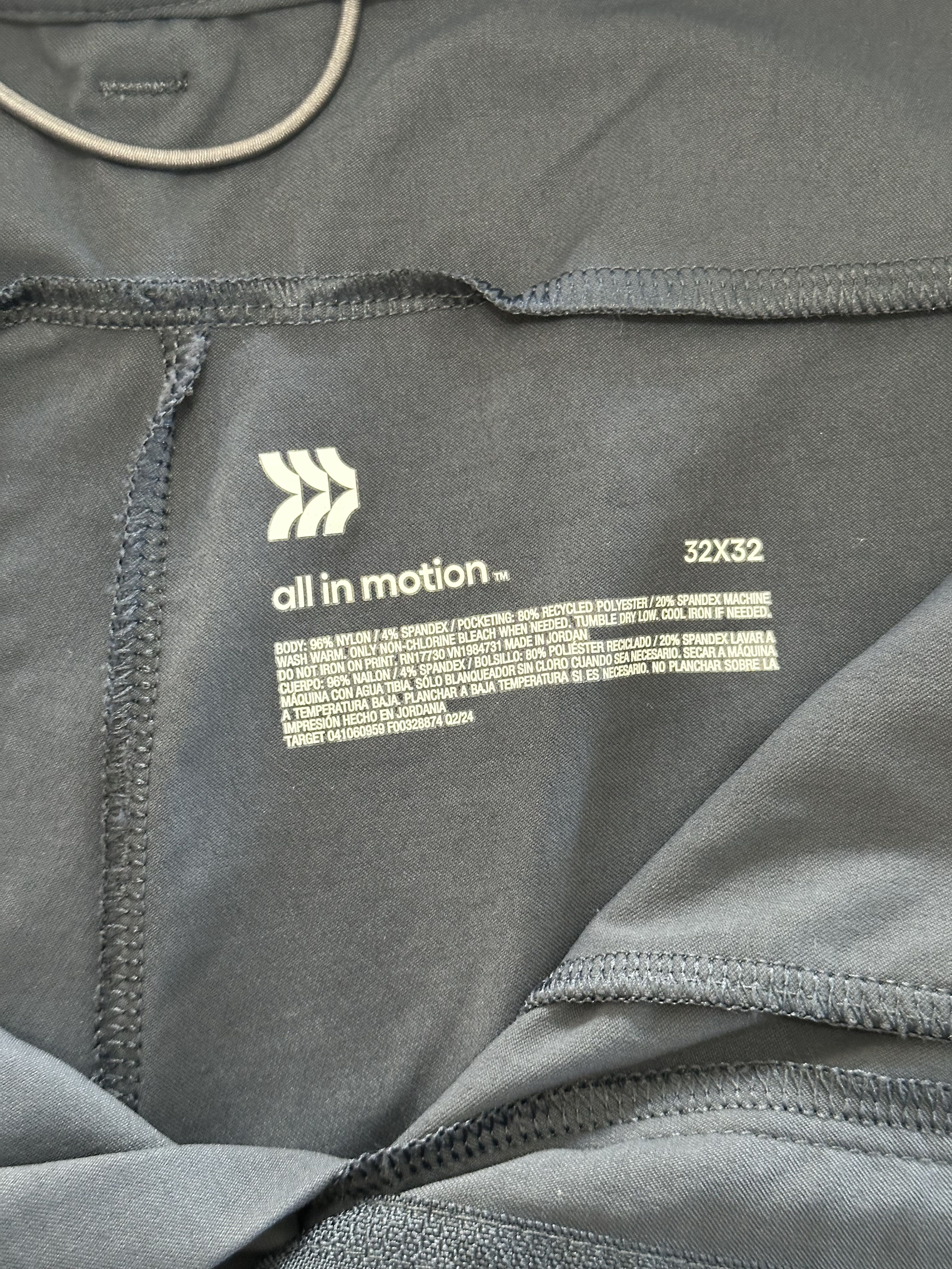 Target Basics Men's Lightweight Training Sweatpants All in Motion 32x32 Size US 32 / EU 48 - 2 Thumbnail