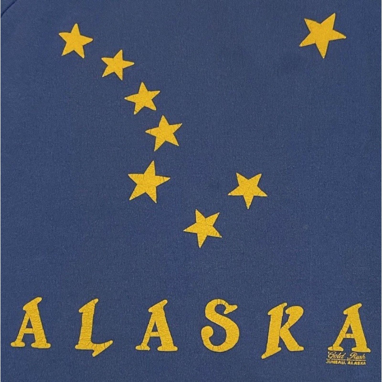 Vintage VINTAGE Alaska Faded Flag Sweatshirt M USA Star Snow Ski Biker Skate Grunge 80s 90s Motorcycle Men M Blue USA Sk sweatshirt Size US M / EU 48-50 / 2 - 2 Thumbnail